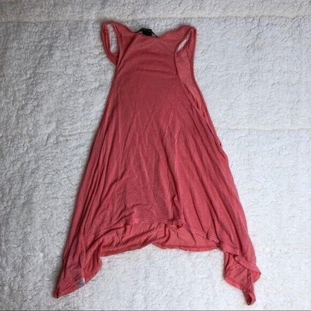 Pink Cropped Racerback Tank Top - Picture 5 of 6